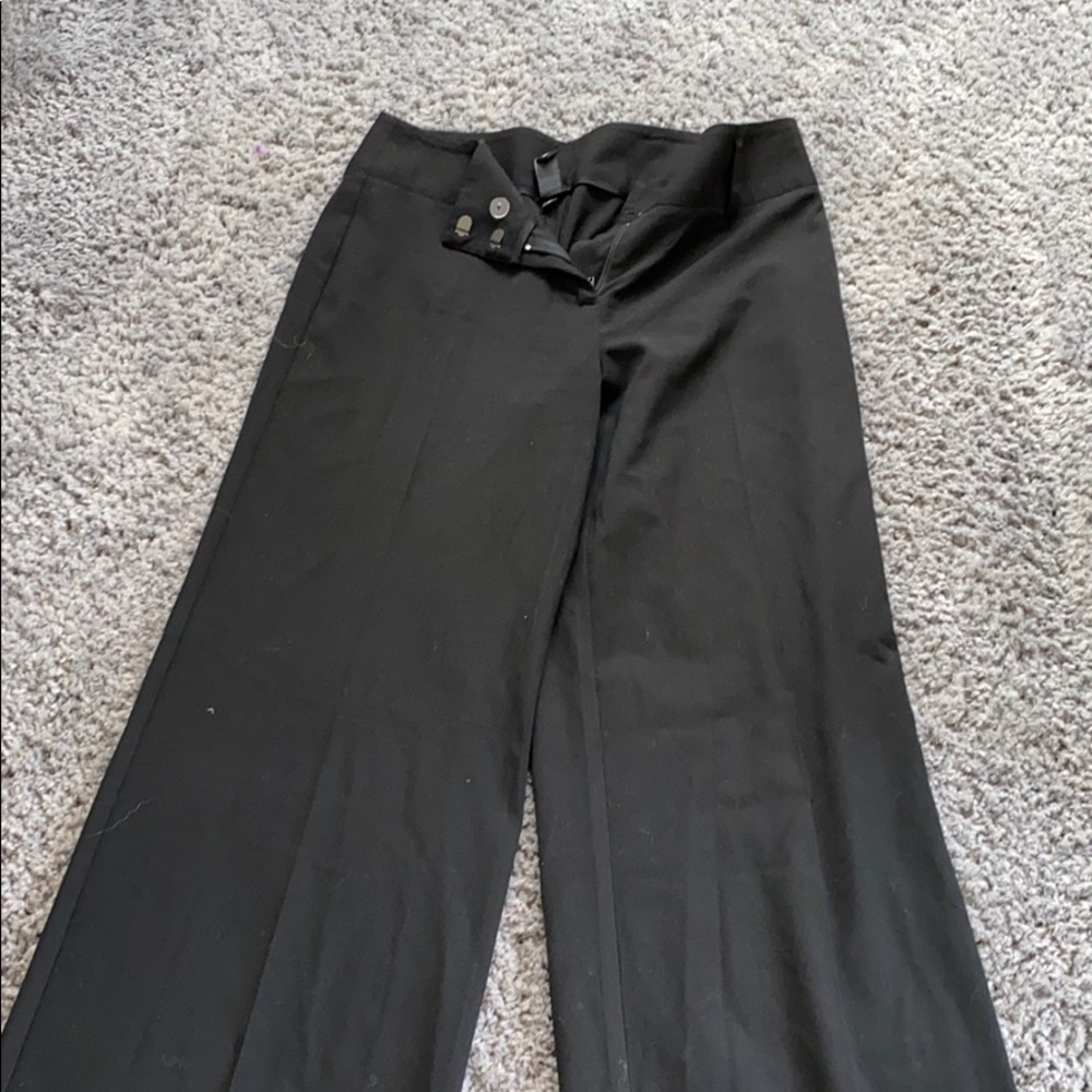 Black fitted/flare Women’s Slacks